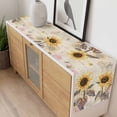 thumbnail image 4 of Sunflower Table Runner - 48 Inch Long, Kitchen Dining Table Runner Dresser Scarves, Yellow Summer Botanical Farmhouse Flower Farmhouse Decor for Coffee Tables Wedding Party Banquet, 4 of 8