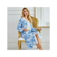 thumbnail image 4 of Women Nightdress Autumn Winter Long-Sleeved Print Pajamas Casual Nightgown, 4 of 6