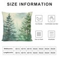 thumbnail image 5 of COMIO Pine Tree Throw Pillow Covers Watercolor Blue Green Square Rustic Style Natural Forest Fog Print Decorative Pillowcase Spring Summer Cushion Cover for Home Sofa Bed Outdoor, 5 of 5