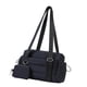 thumbnail image 5 of Bolso de gimnasio, bolso de mano con cartera pequeña, correa ajustable, bandolera ligera y de lona Negro, 5 of 9