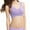 Purple, variant on 50% off Walmart+ YODETEY Ladies'Plain Color Front Cros Side Lace Sports Bra,Full Cup Bra Vest,Top /White 8(Xl)