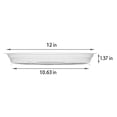 thumbnail image 4 of RuiJiao 5pc Plant Saucer Tray- Plant Pot Saucers for Potted Plants - Plastic Plant Trays for Pots with Plant Tray Design - Clear Plant Saucers for Outdoors and Indoors Use, 4 of 5