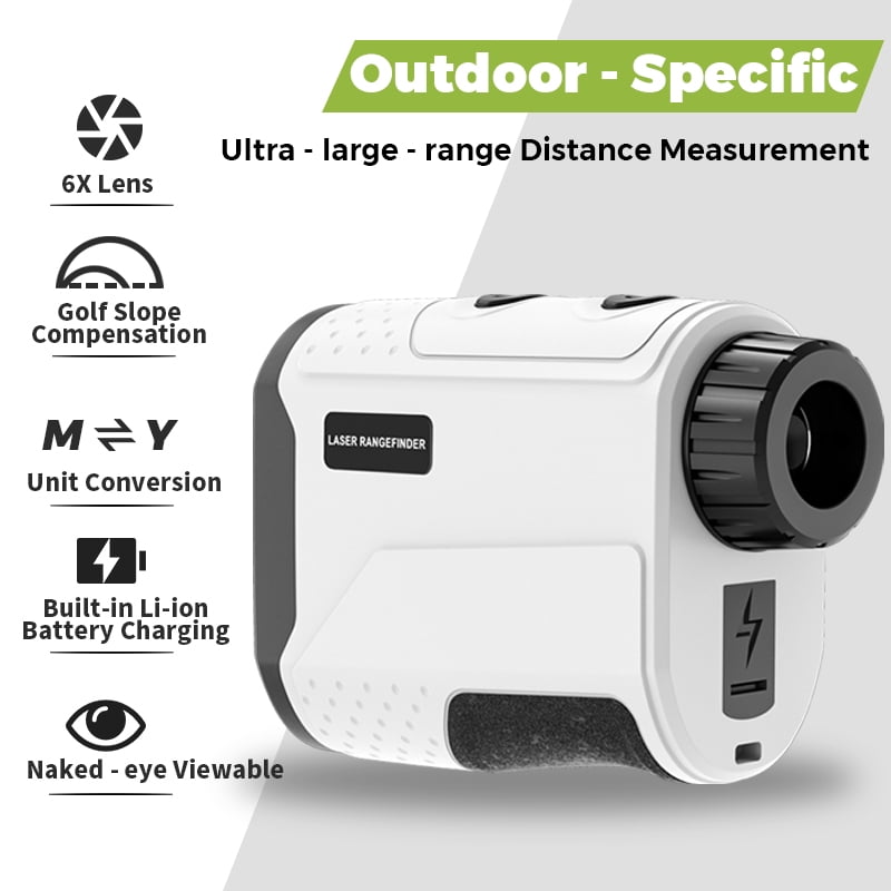 BOAYAL Laser Golf Rangefinder 1200 Yards  6X Magnification with Slope Flag Lock Vibration 750mAh Laser Range Finder for Golfing Hunting