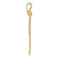 thumbnail image 2 of 14k Yellow Gold Hockey Goalie Stick Puck Glove Necklace Charm Pendant Sport, 2 of 8