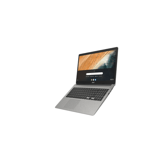 Pre-Owned Acer 315 15.6" Celeron 4GB/32GB Chromebook, 15.6" HD Display, Intel Celeron N4000, 4GB LPDDR4, 32GB eMMC, Protective Sleeve, Pure Silver, Chrome OS - CB315-3H-C2C3
