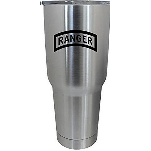 United States Army 75th Ranger Tab United States Military Etched 30oz Stainless Steel Tumbler