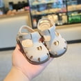 thumbnail image 2 of NOKIO Baby Girl Closed Toe Sandals Baby Girl Boho Sandals Girls' Slip-On Sandals Summer New Solid Color Soft Bottom Lightweight Breathable Non Slip Children's Cute Beach Sandals, 2 of 7