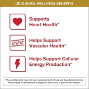 Qunol Ubiquinol CoQ10 Softgels, 200mg, Extra Strength, Heart Health Supplement, 60 Count
