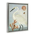 thumbnail image 4 of Stupell Industries Traditional Egret Aquatic Motif Animals & Insects Painting Gray Floater Framed Canvas Art Print Wall Art, 25 x 31, 4 of 10