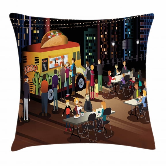 Ambesonne 16" x 16" Polyester Decorative Pillow Cover