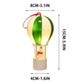 thumbnail image 2 of Luminous Hot Air Balloon Ornament, Plastic Christmas Decoration, Battery-Operated Glowing Design, for Tabletop Tree Party Holiday Display, 2 of 5