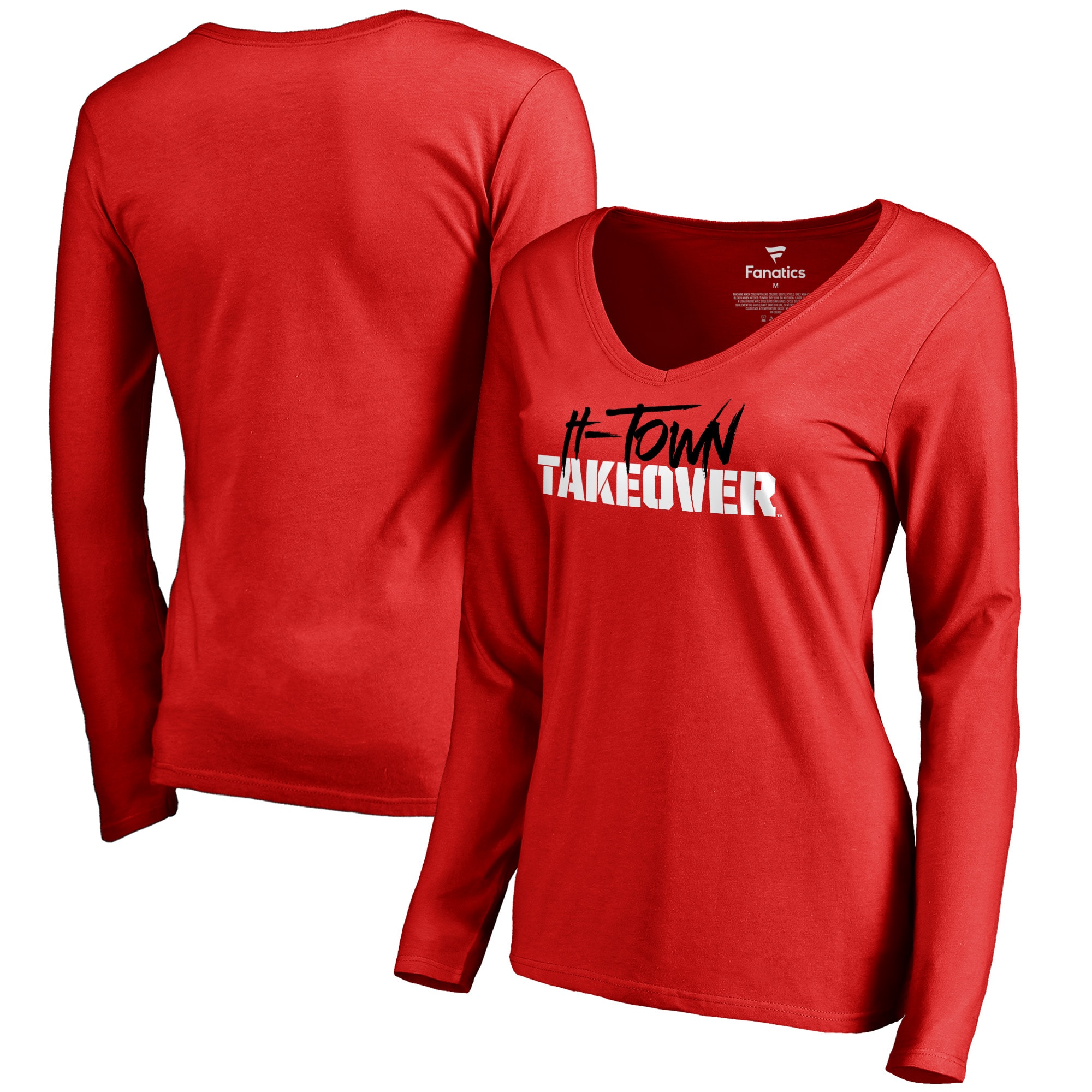 Fanatics Houston Cougars Women's HTown Takeover VNeck Long Sleeve T