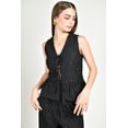 thumbnail image 5 of Conjunto bordado corte peplum Roman Fashion /Juvenil, 06597 (Negro) negro G, 5 of 5