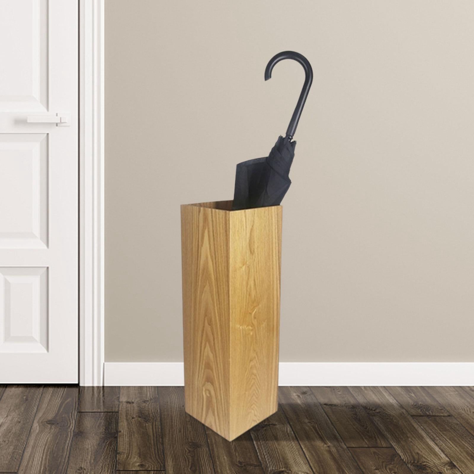 Wooden Umbrella Rack Home Organizer Rustproof Space Saving Convenient Office Portable Vintage Household Umbrella Holder Walking Sticks Stand beige