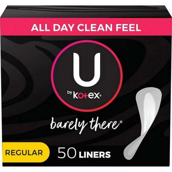 U by Kotex Barely There Panty Liner - 1 Each - Individually Wrapped | Bundle of 2 Each