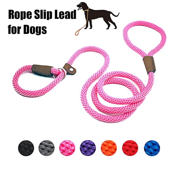 lynxking Slip Lead Dog Leash 8FT x 1/2 inches Strong Braided Dog Rope for Small Medium Large Dogs