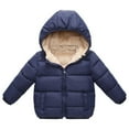 thumbnail image 2 of Esaierr Baby Kids Hooded Winter Coat Boys Girls Puffer Jacket Toddler Kids Fleece Lined Cotton Jacket for 1-8Y, 2 of 5