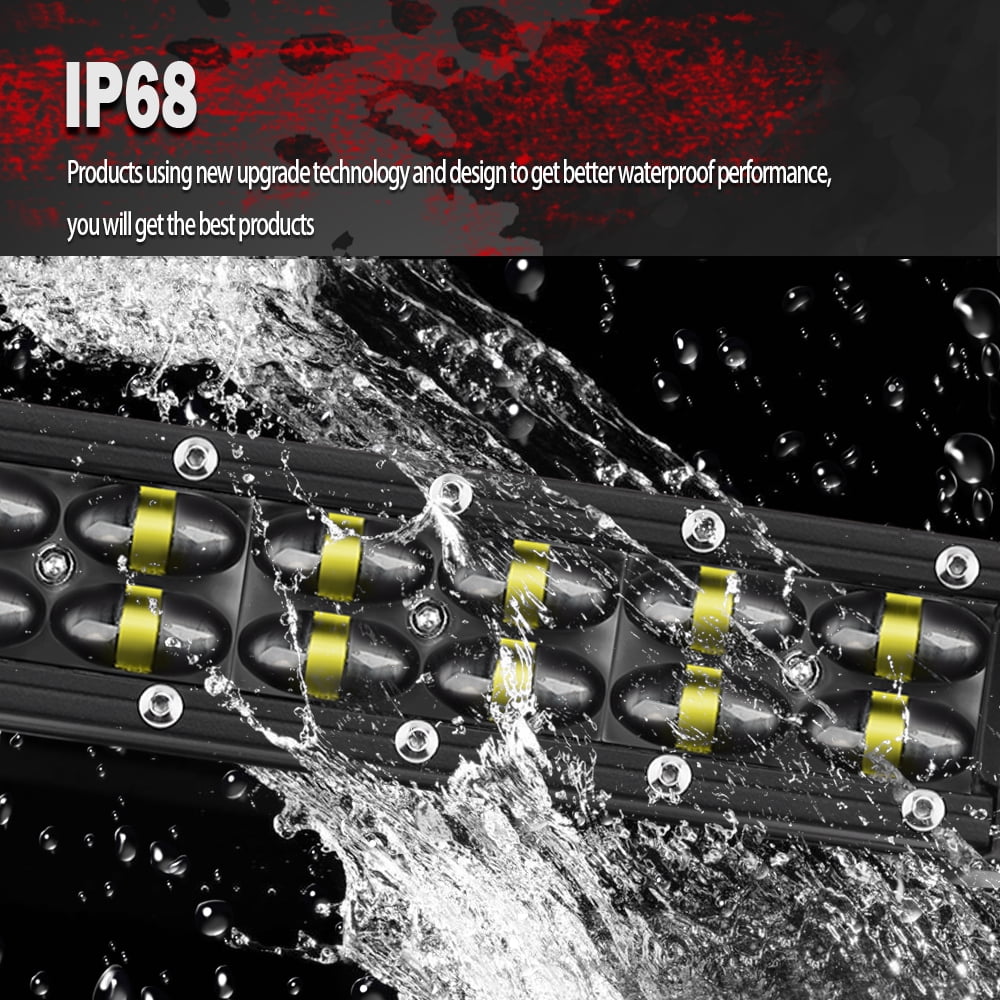 Colight 6D LED Light Bar 8 Inch 180W LED Work Light Bar Spot Flood ComboDriving Fog Off Road SUV ATV UTV Boat