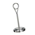 thumbnail image 3 of facefd Stainless Table Number Holder Sign Holder Photo Stand for Hotel Silvery 15cm, 3 of 9