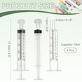 thumbnail image 2 of Uxcell Feeding Syringes with Cap Plastic Syringes Pet Feeding Measuring Tool No Needle, 10ml, White, 4 Pcs for Pets, 2 of 7