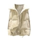thumbnail image 1 of Chaquetas para mujer, chaleco de bolsillo, chaqueta corta, invierno, sin mangas, cuello vuelto, cremallera, prendas de vestir exteriores sólidas Odeerbi ODB-3, 1 of 5