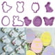 thumbnail image 1 of Molde, 9 piezas/juego de moldes de Pascua, cortador de galletas de plástico, molde de Pascua muy versátil, 1 of 9