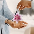 thumbnail image 6 of Lifelike Lily Keychain Bag Charm Simulation Lily Flower Hanging Keyring Pendant Chic Bag Pendant Accessories, 6 of 7