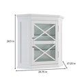 thumbnail image 5 of Elégant Home Fashions ELG-630 Bleu Ridge Armoire Murale d'Angle en Blanc, 5 of 5