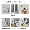 thumbnail image 2 of Maoww Window Locks For All Types Of Versatile And Durable Adjustable Safety Window Stops silvery, 2 of 4