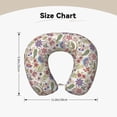 thumbnail image 5 of Gaeub Paisley Flowers Print Memory Foam Travel Pillow,U-Shaped Neck Pillow,Head Neck Support Airplane Pillow,Flight Pillow for Traveling,Car,Home,Office,Washable Cover, 5 of 8