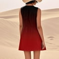 thumbnail image 4 of LOVZFMLL Robes Femmes Couleur Unie Imprimé Décontracté Sans Manches Ample avec Poches, 4 of 8
