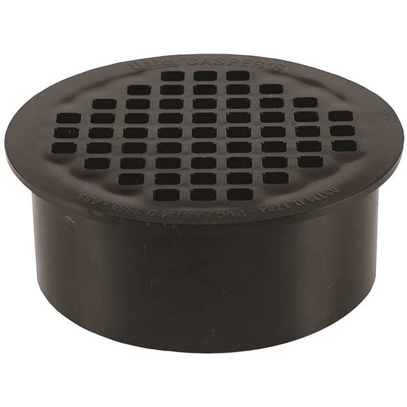 Oatey 43568 Floor Drain, 4 in, Snap-In, ABS Body, Black