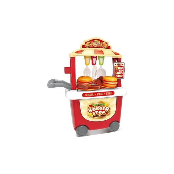 Burger Stop Cart 35-Piece Playset