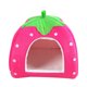 thumbnail image 2 of Apmemiss Clearance Winter Indoor Outdoor Pet House Foldable Yurt Strawberry Tent, Warm Shelter for Cats Dogs, Small Medium Breeds, Easy Storage, 2 of 8
