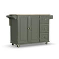 thumbnail image 4 of Homestyles Dolly Madison Engineered Wood Kitchen Cart in Sage Green/Brass, 4 of 18