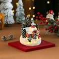thumbnail image 1 of mfyjkho Adorno navideño de resina brillante con forma de Papá Noel, ideal para fiestas de invierno, 9 x 6,5 x 6,5 cm, 1 unidad., 1 of 6