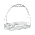 thumbnail image 3 of jifeng Bottle Rack Kitchen Organizer Home Metal Gift Versatile Minimalist with Storage Oval Silver, 3 of 9