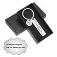 thumbnail image 4 of Uxcell Drive Safe Love You Letter V Keychain with Gift Box for Him Men Christmas Valentines Day Gifts, Silver, 4 of 6