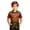 001-Brown592, variant on Boy's Minimal Arrow Western Yoke Embroidered Shirt Lapel Collar Long Sleeve Solid Bavarian Top Oktoberfest Blouse
