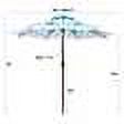 Abble Outdoor 9ft Printed Patio Umbrella with Crank and Tilt