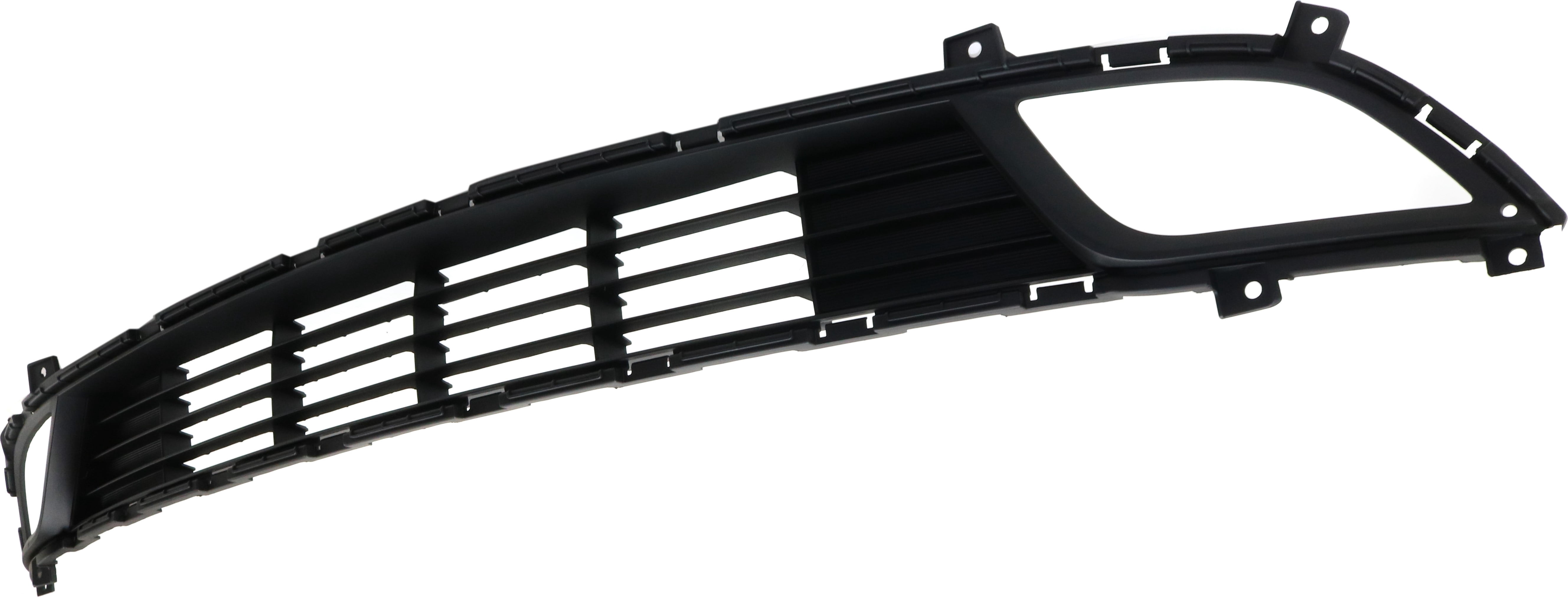 Bumper Grille Compatible With 2017-2018 Kia Forte Front Textured Dark Gray