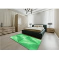 thumbnail image 4 of Ahgly Company Indoor Rectangle Patterned Lime Mint Green Area Rugs, 2' x 4', 4 of 6