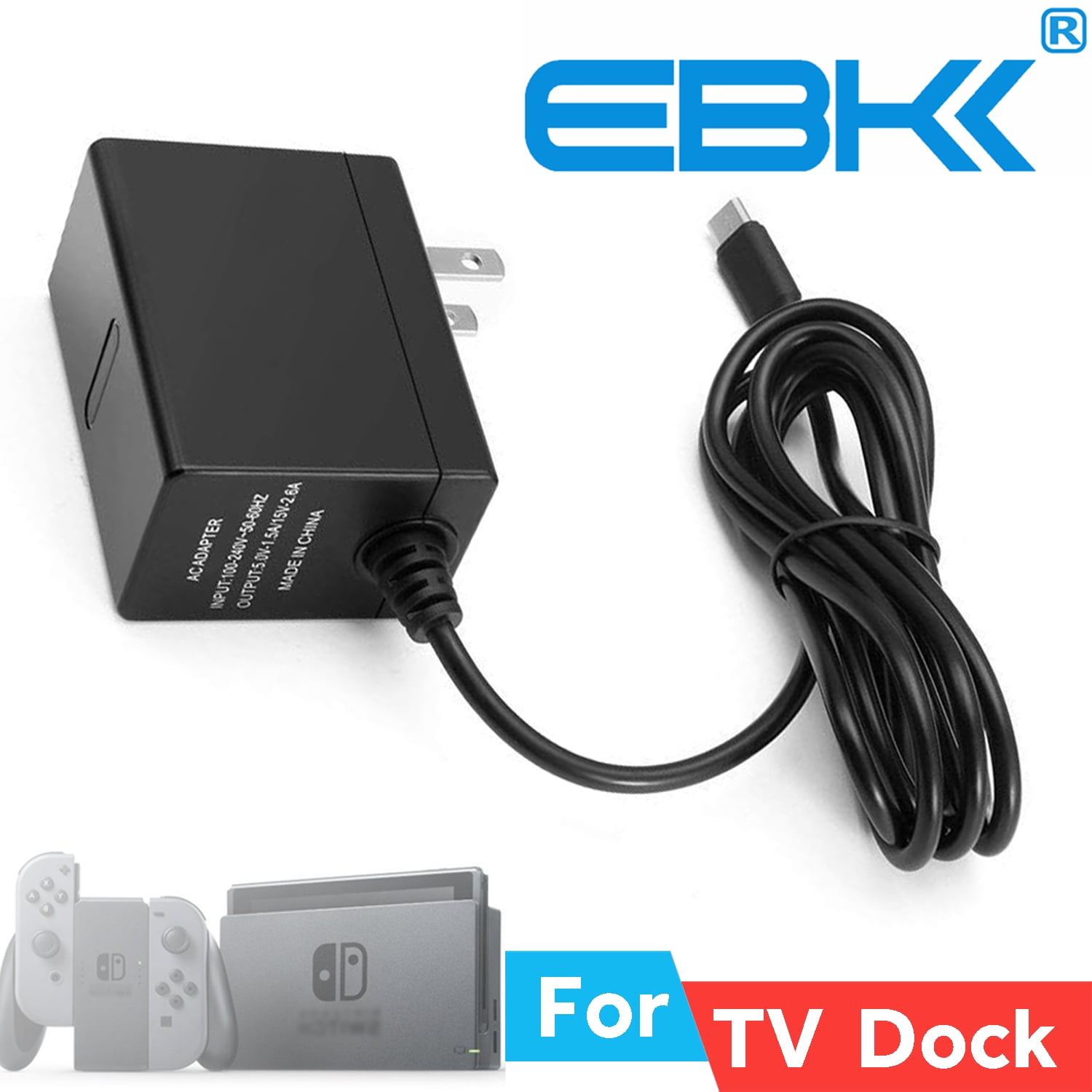 EBK Nintendo Switch AC Adapter Power Supply,Nintendo Switch Charger for