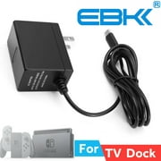 EBK Nintendo Switch AC Adapter Power Supply,Nintendo Switch Charger for Switch Pro controller Dock Station (Support TV Mode)