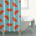 thumbnail image 5 of Watermelons Shower Curtain - Sunshine & Beach Themed Bathroom Decor, Premium Polyester Fabric, Waterproof Fade-Resistant, 36x72 Inch, Easy Installation with Hooks, 5 of 5