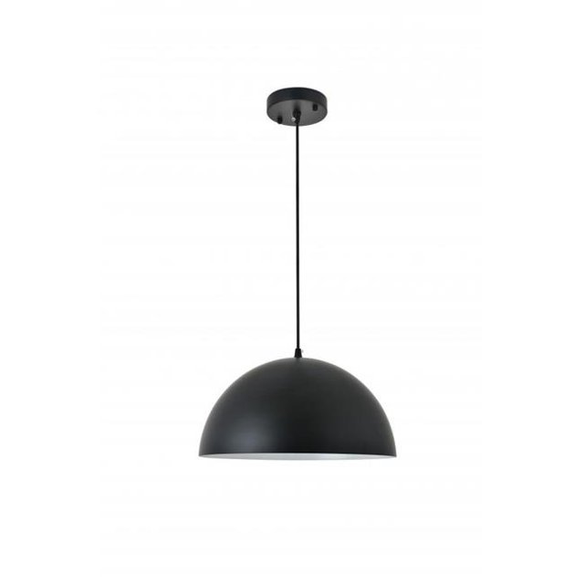Living District LD4023D14BK Forte 1 Light Black Ceiling Pendant