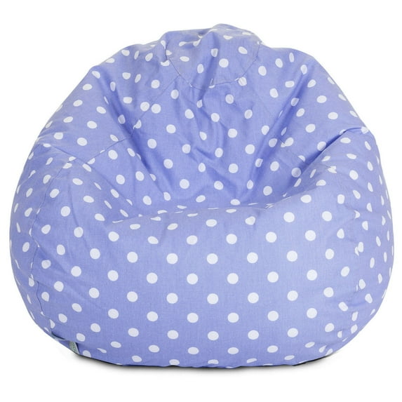 Majestic Home Goods Small Polka Dots Large Classic Bean Bag Chair, Multiple Colors