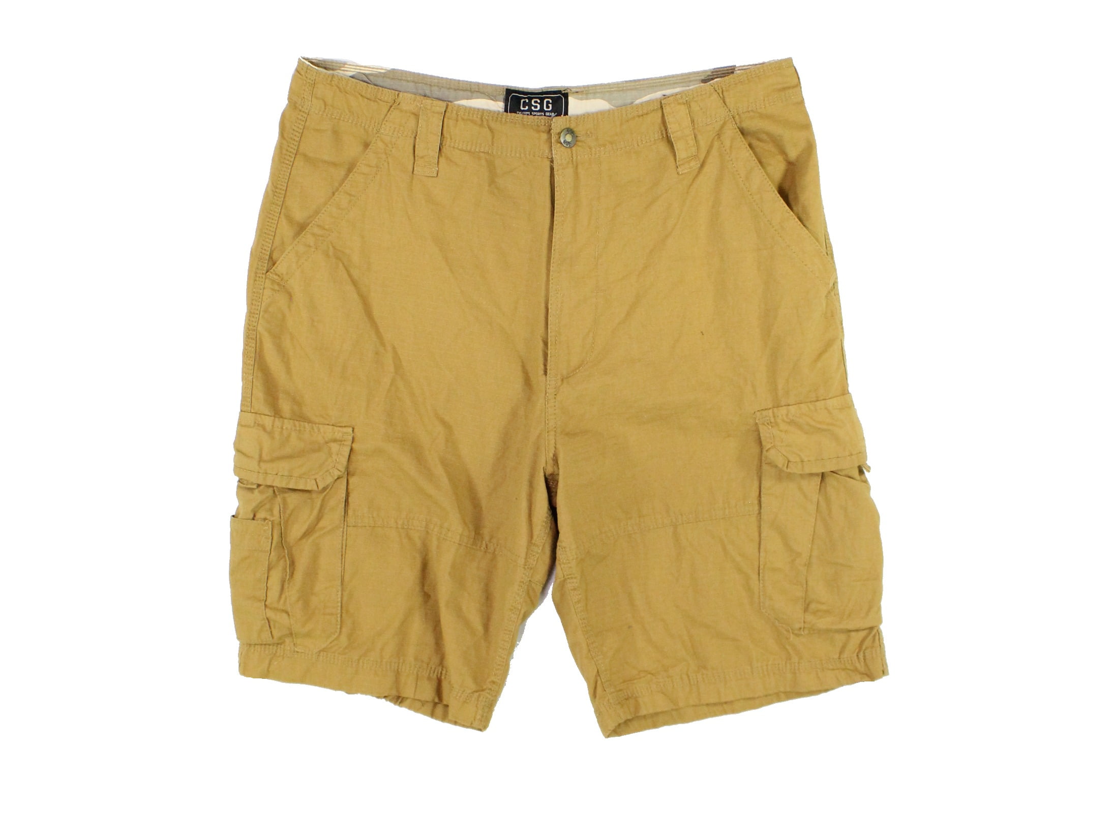 CSG - CSG NEW Tan Beige Mens Size 40 Button-Front Textured Cargo Shorts ...