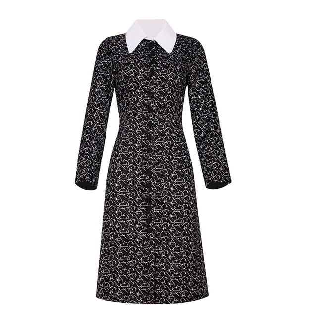 Disfraz de Cosplay familiar de Wednesday Addams para adultos y niños, uniforme escolar, chaqueta, falda, traje para mujer, ropa de fiesta de Halloween
