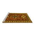 thumbnail image 2 of Ahgly Company Machine Washable Indoor Square Persian Yellow Traditional Area Rugs, 3' Square, 2 of 4